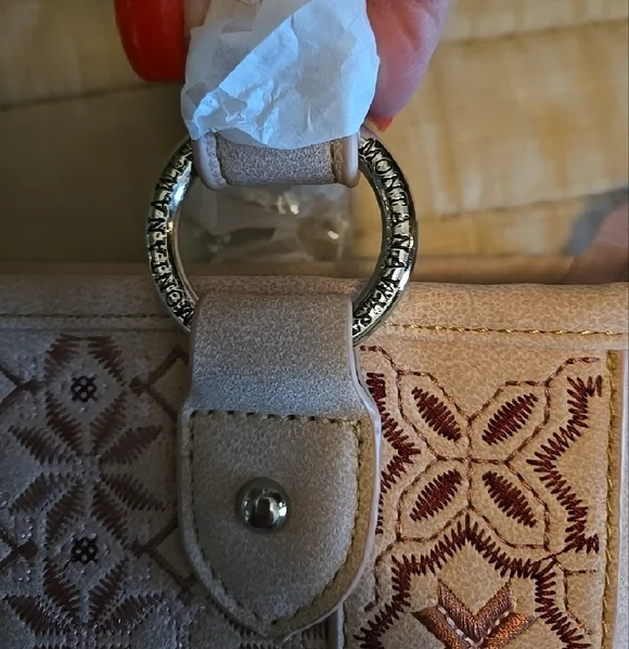 Montana West Blush Pink Embroidered Concealed Carry with Rhinestone Studs - Picture 11 of 14